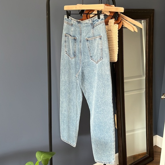 ASTR THE LABEL WASH HIGH WAIST DENIM  M - Picture 5 of 11
